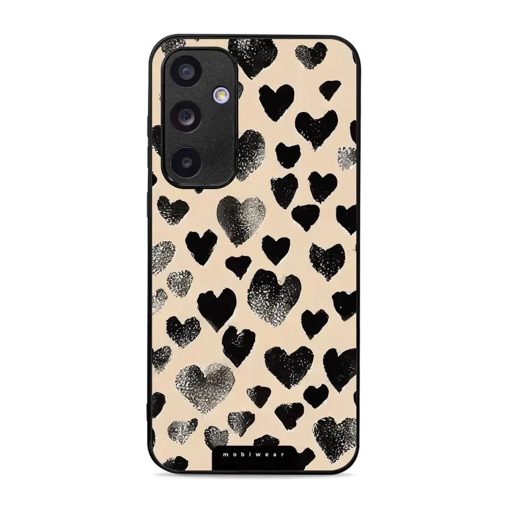 Handyhülle für Galaxy A55 5G, Mobiwear Glossy Case, Beige Liebe
