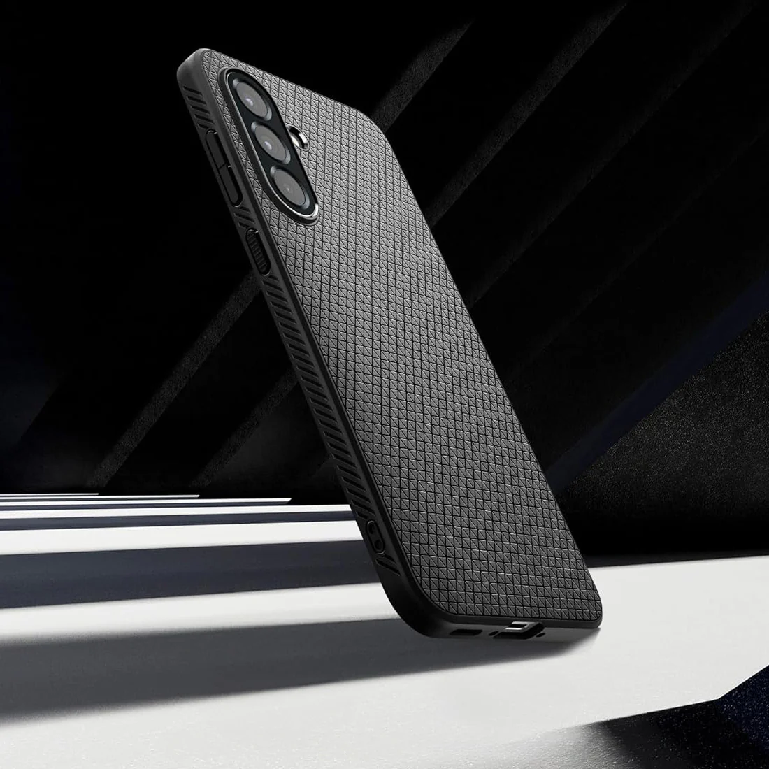 Handyhülle für Galaxy A56 5G, Spigen Liquid Air, Schwarz - Image 11