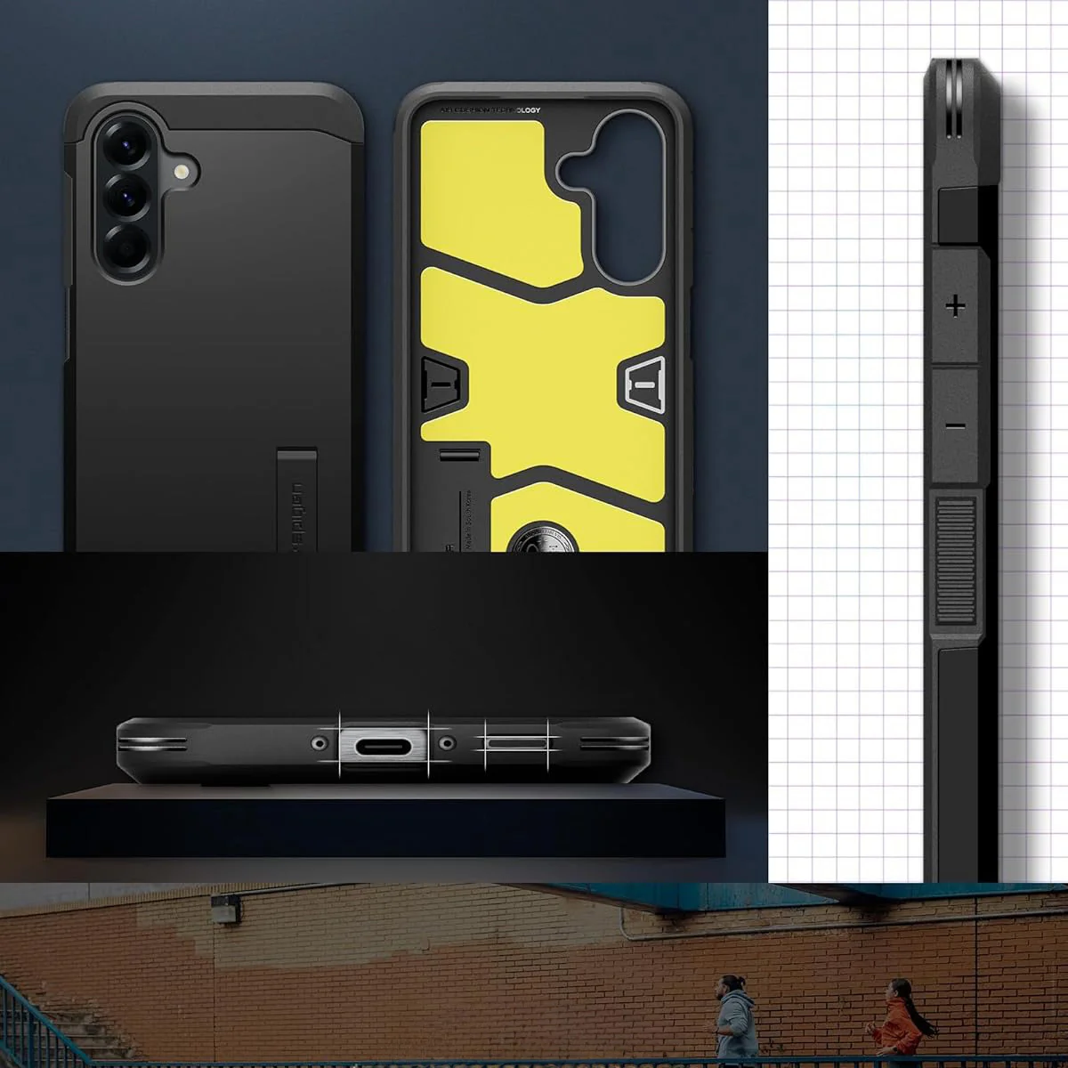Handyhülle für Galaxy A56 5G, Spigen Tough Armor, Schwarz - Image 15