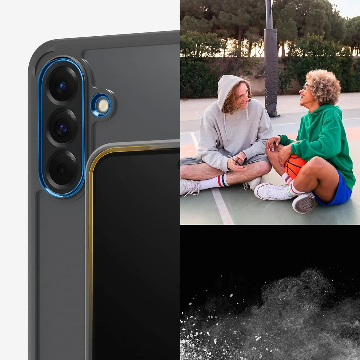 Handyhülle für Galaxy A56 5G, Spigen Ultra Hybrid, Transparent-Schwarz - Image 13