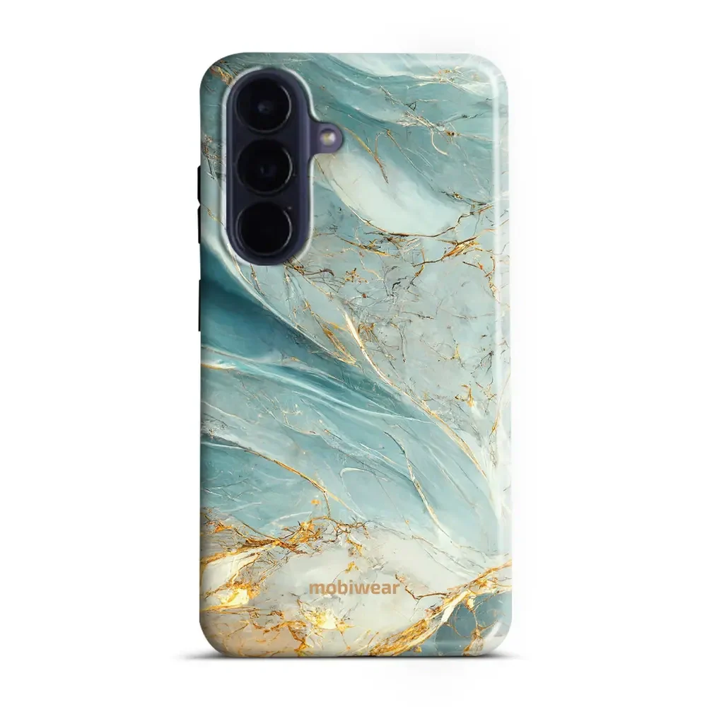 Handyhülle für Galaxy A57 5G, Mobiwear Elite Pro, Adern des Azur