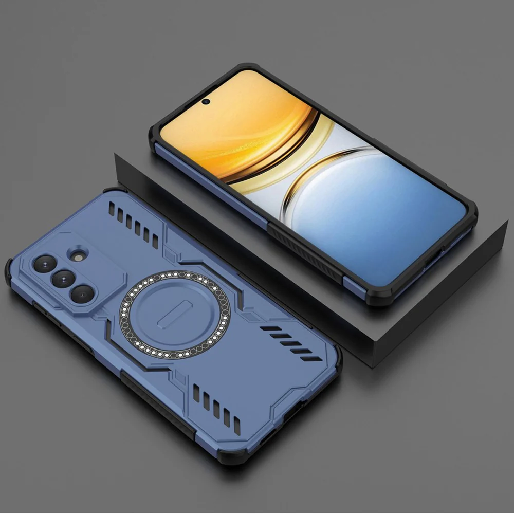 Handyhülle für Galaxy A57 5G, Techsuit ArmorMag Case, Blau-Schwarz - Image 3