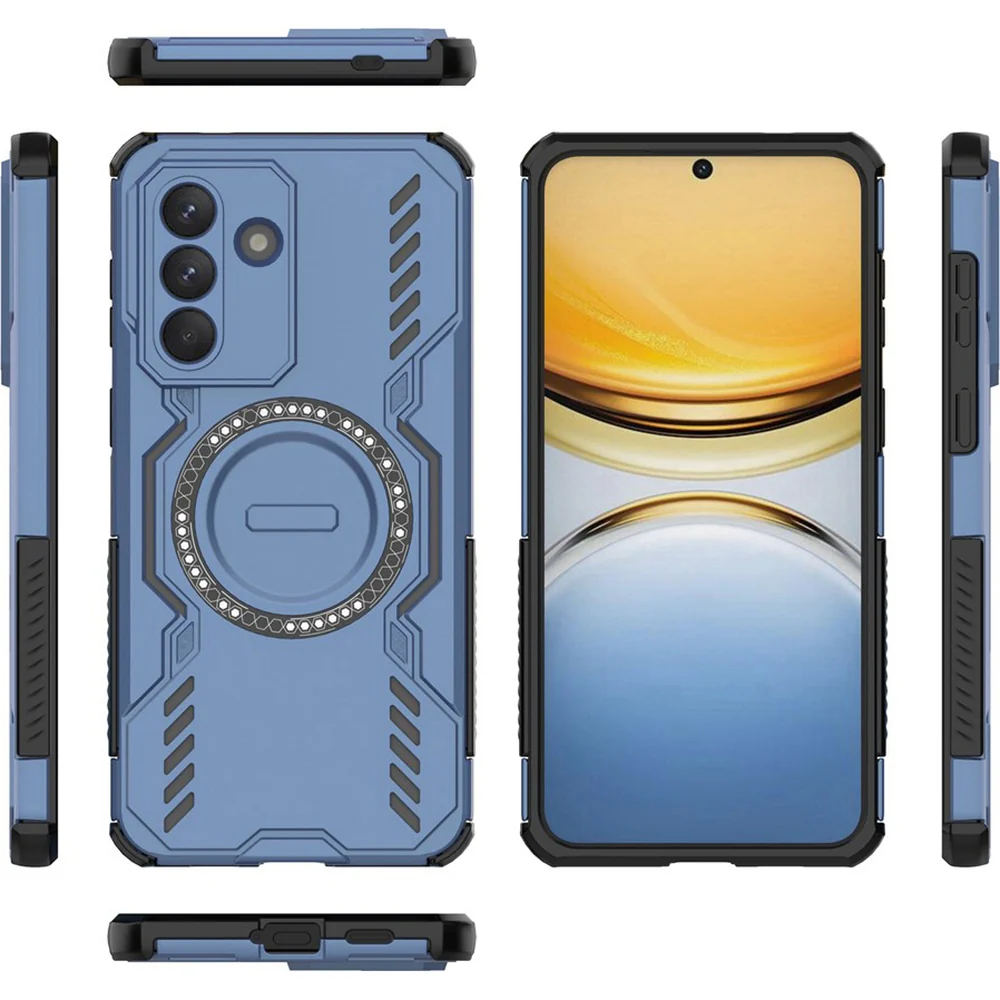 Handyhülle für Galaxy A57 5G, Techsuit ArmorMag Case, Blau-Schwarz - Image 4