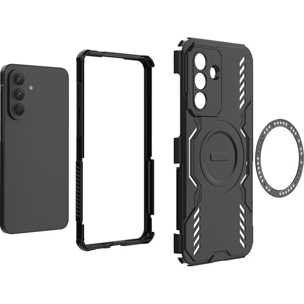 Handyhülle für Galaxy A57 5G, Techsuit ArmorMag Case, Blau-Schwarz - Image 5