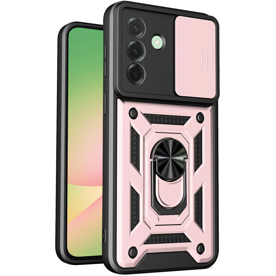 Handyhülle für Galaxy A57 5G, Techsuit CamShield Series, Roségold / Schwarz