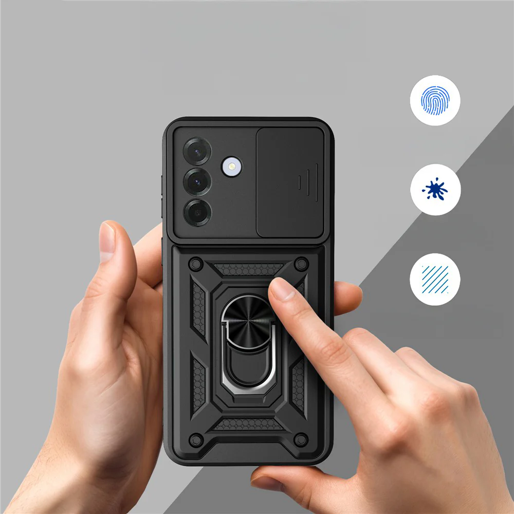 Handyhülle für Galaxy A57 5G, Techsuit CamShield Series, Schwarz - Image 3