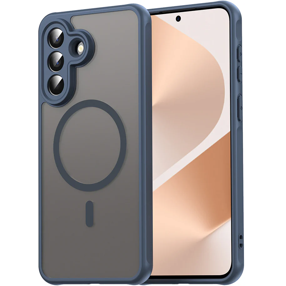 Handyhülle für Galaxy A57 5G, Techsuit HaloFrost II MagSafe, Dunkelblau