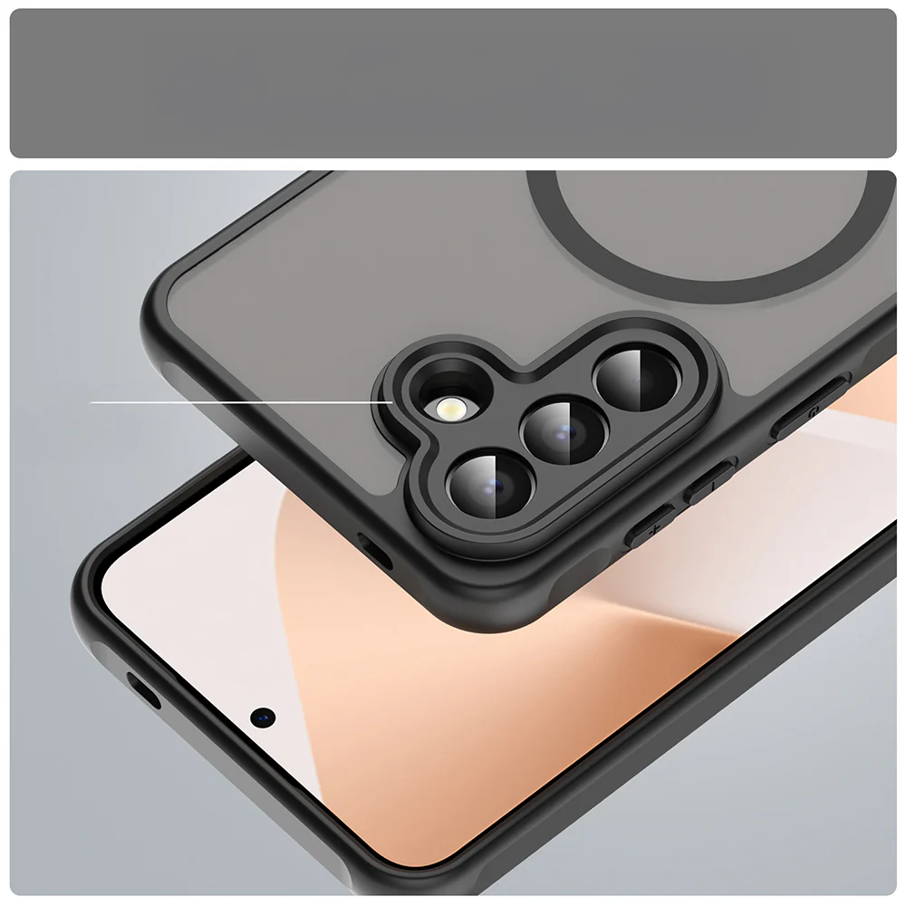 Handyhülle für Galaxy A57 5G, Techsuit HaloFrost II MagSafe, Schwarz - Image 4