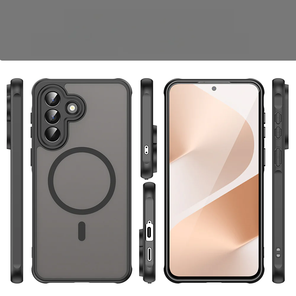 Handyhülle für Galaxy A57 5G, Techsuit HaloFrost II MagSafe, Schwarz - Image 5