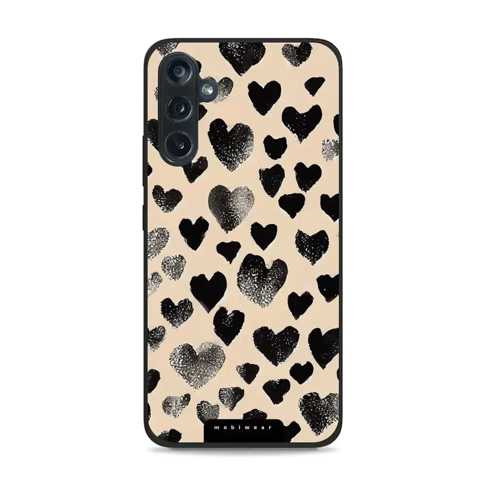 Handyhülle für Galaxy M34 5G, Mobiwear Glossy Case, Beige Liebe