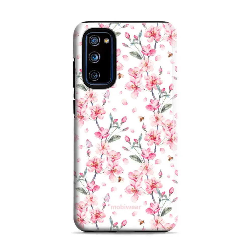 Handyhülle für Galaxy S20 FE, Mobiwear Elite Pro, Japanischer Blumenstrauß