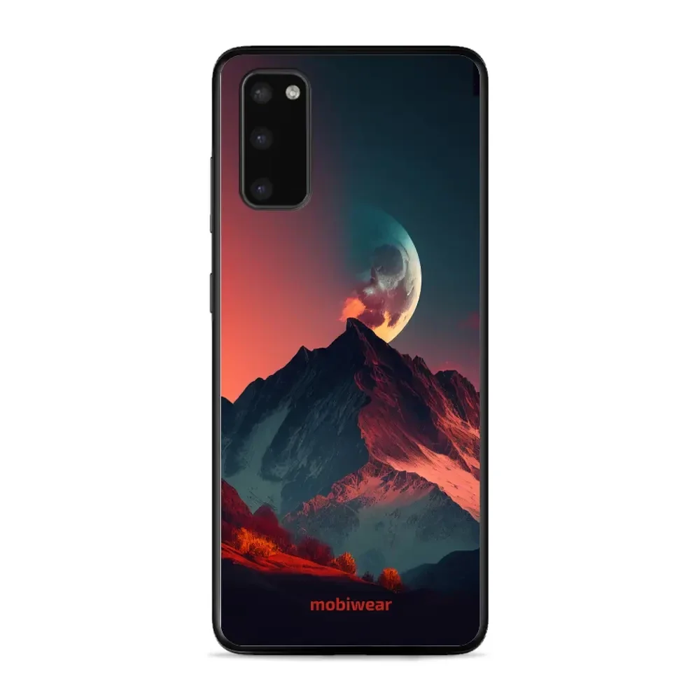 Handyhülle für Galaxy S20, Mobiwear Glossy Case, Gebirgsdämmerung