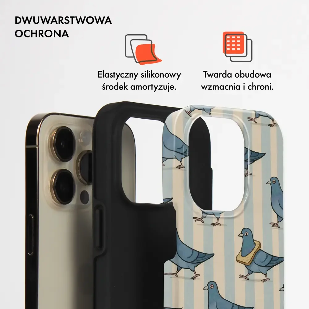 Handyhülle für Galaxy S23, Mobiwear Elite Pro, Blaue Tauben - Image 3