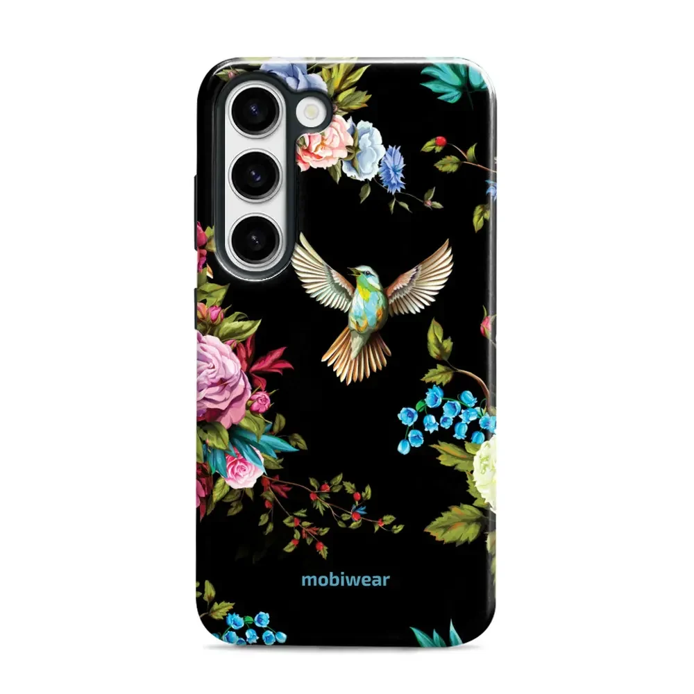 Handyhülle für Galaxy S23, Mobiwear Elite Pro, Nachtkolibri