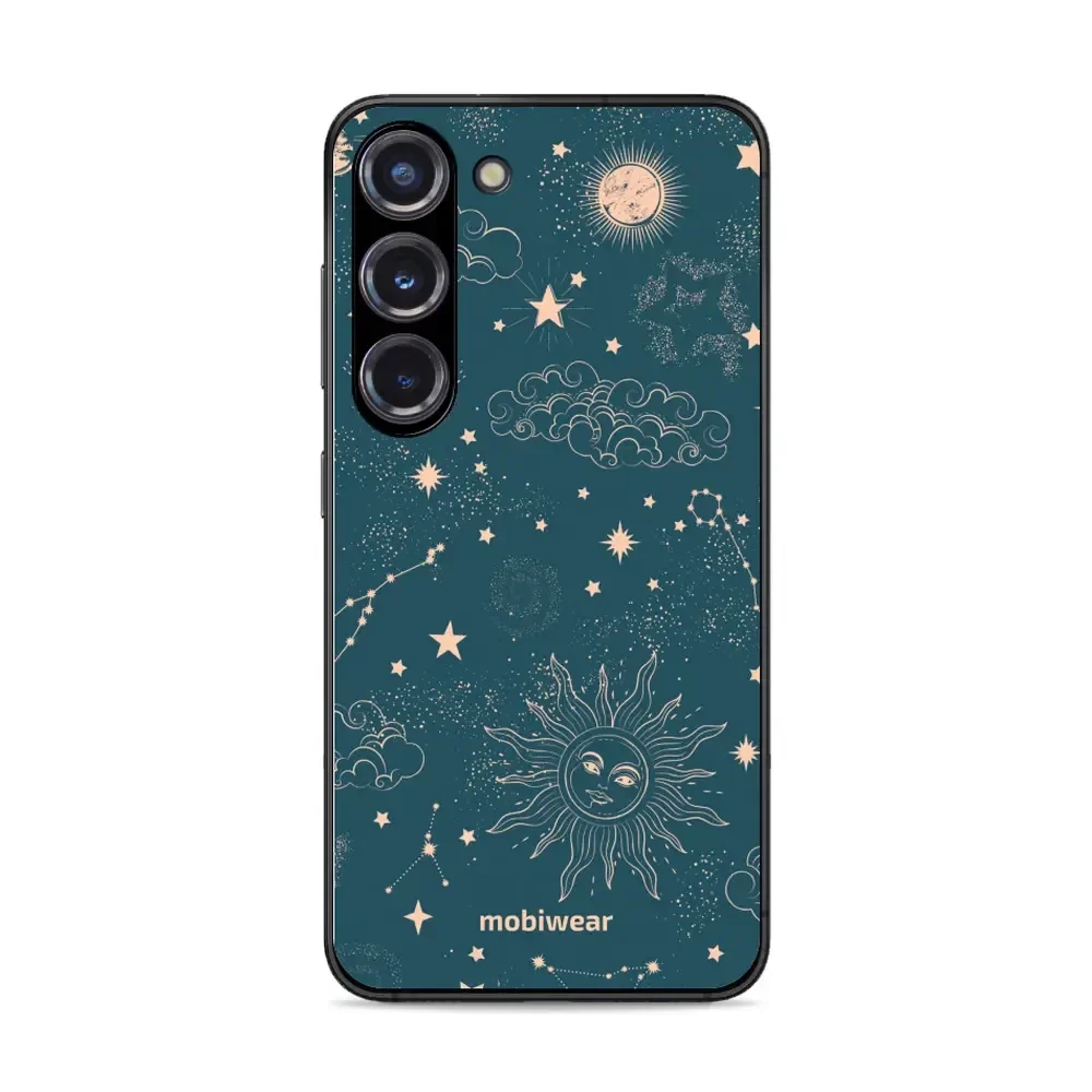 Handyhülle für Galaxy S23, Mobiwear Glossy Case, Astraler Staub