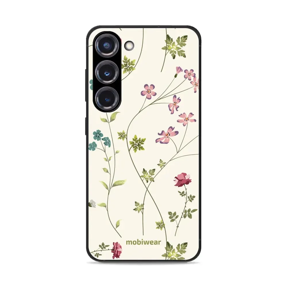 Handyhülle für Galaxy S23 Plus, Mobiwear Glossy Case, Idyllische Blüte