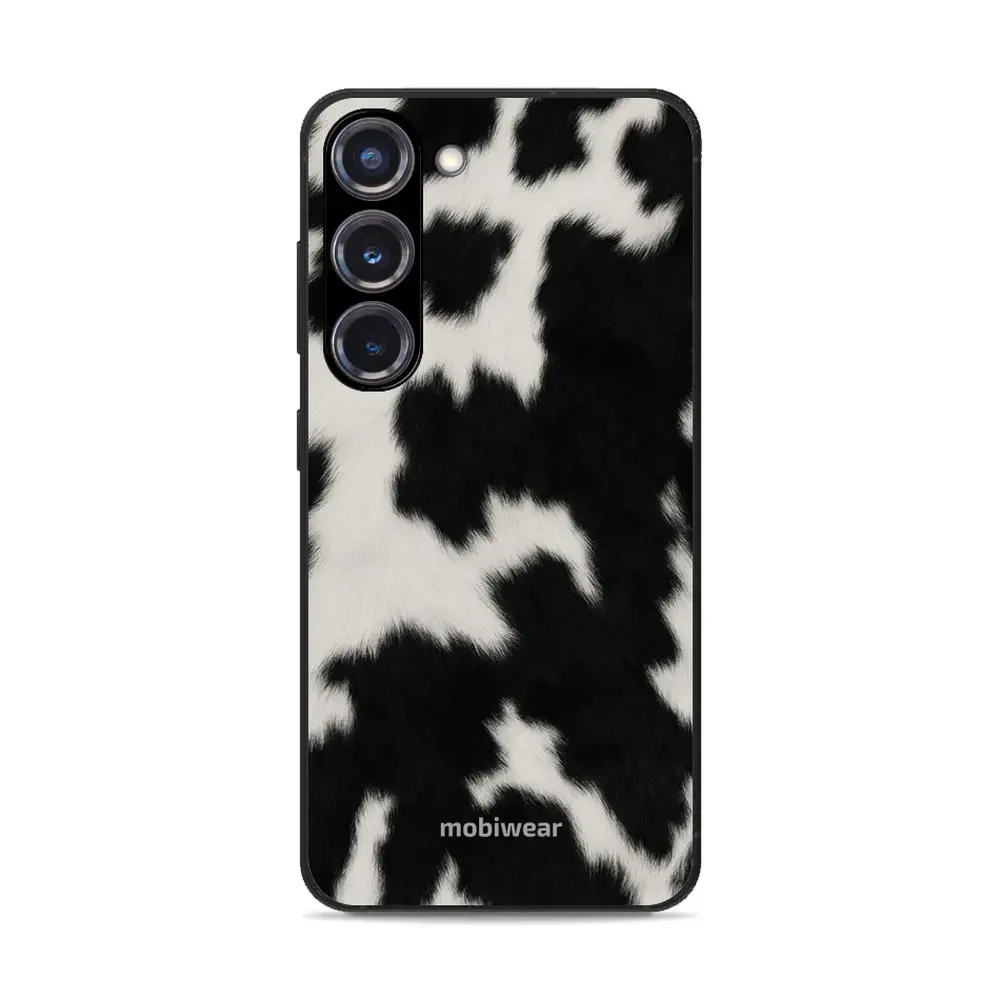 Handyhülle für Galaxy S23 Plus, Mobiwear Glossy Case, Kuhfell-Optik
