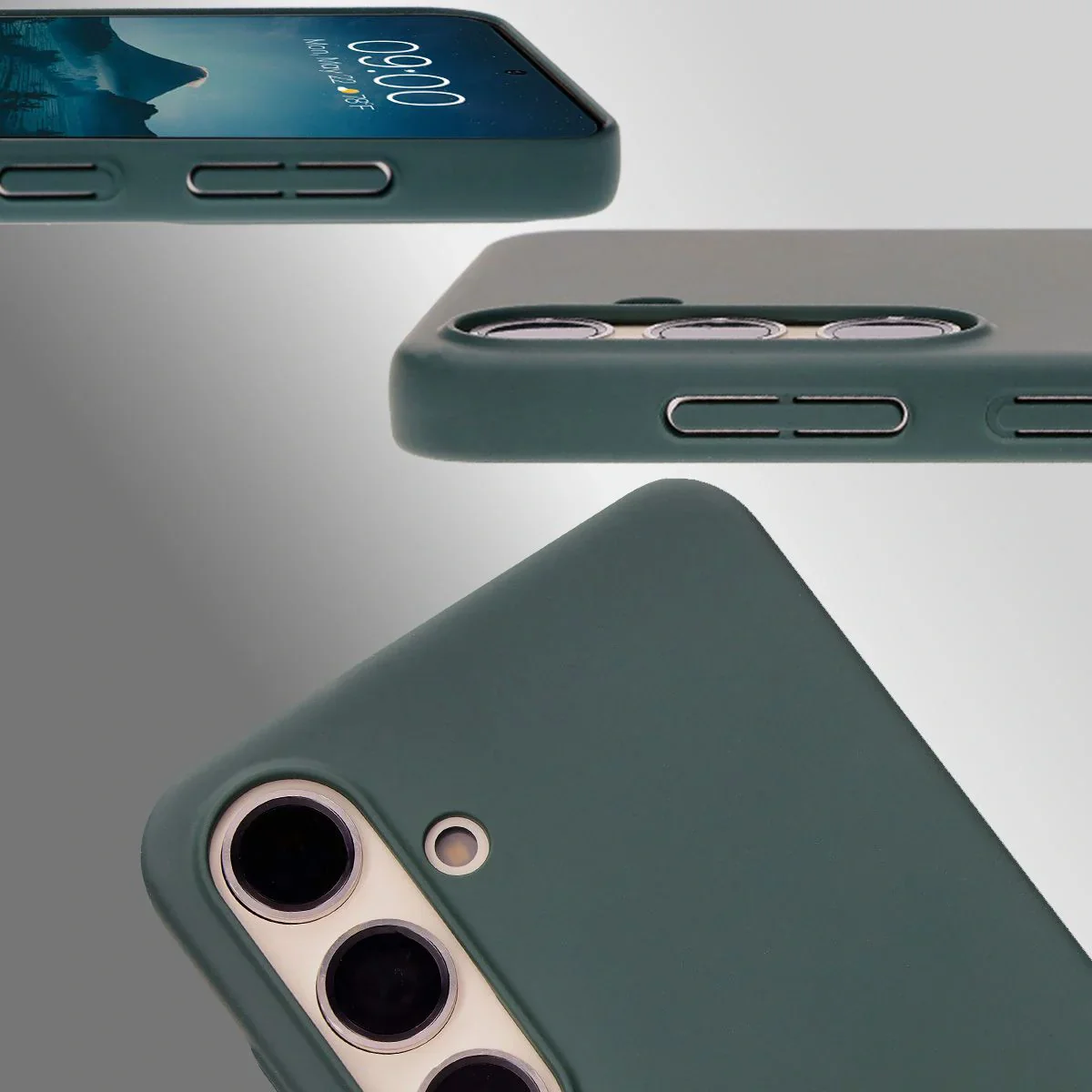 Handyhülle für Galaxy S24, Bizon Case Lupka, Grün - Image 4
