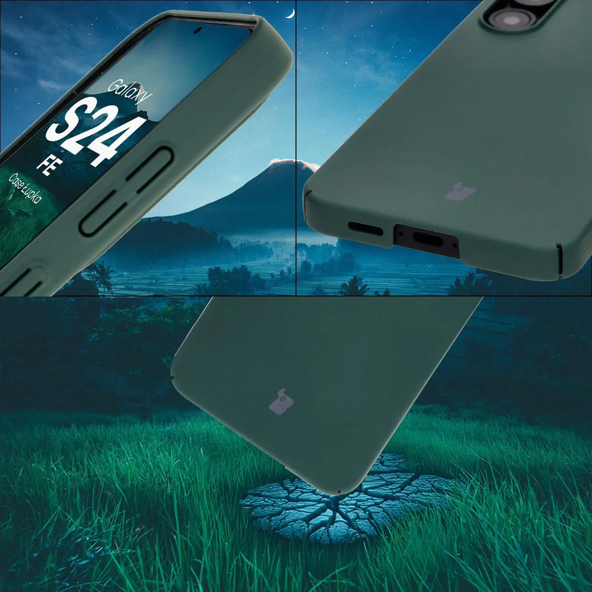 Handyhülle für Galaxy S24 FE, Bizon Case Lupka, Grün - Image 5