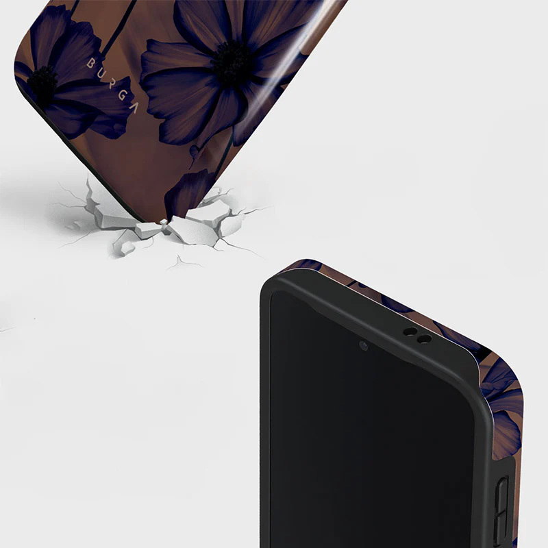 Handyhülle für Galaxy S24 FE, Burga Velvet Night Tough, Braun und Marineblau - Image 3