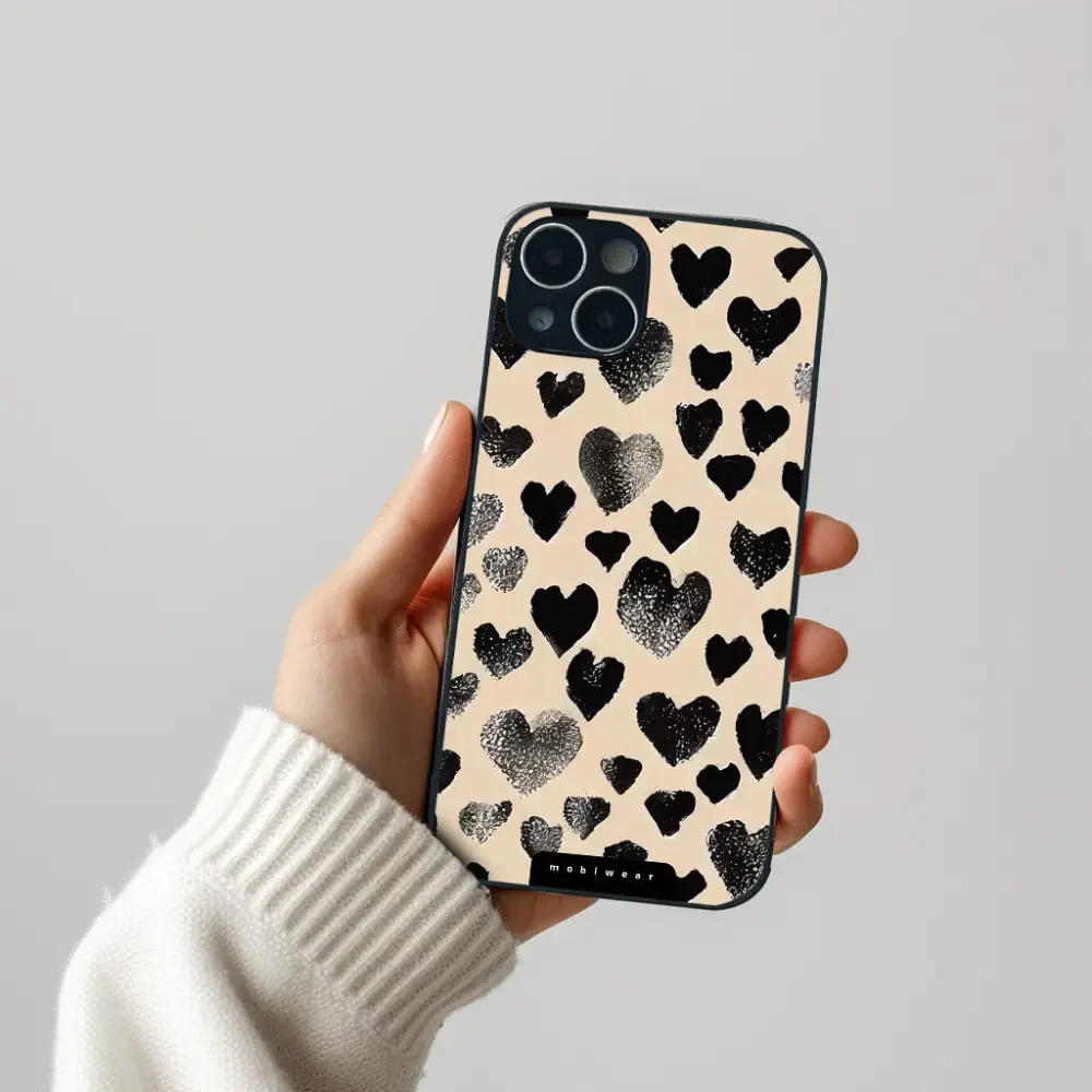 Handyhülle für Galaxy S24 FE, Mobiwear Glossy Case, Beige Liebe - Image 5