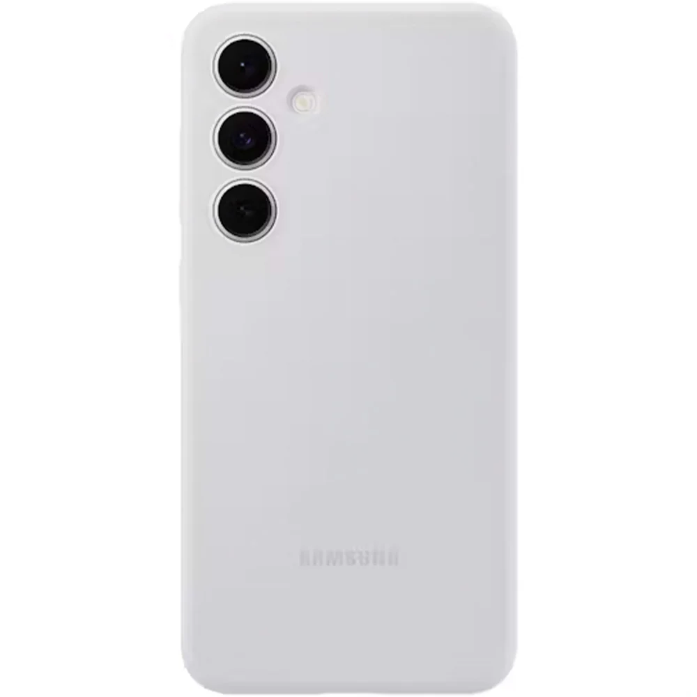 Handyhülle für Galaxy S24 FE, Samsung Silicone Cover, Grau