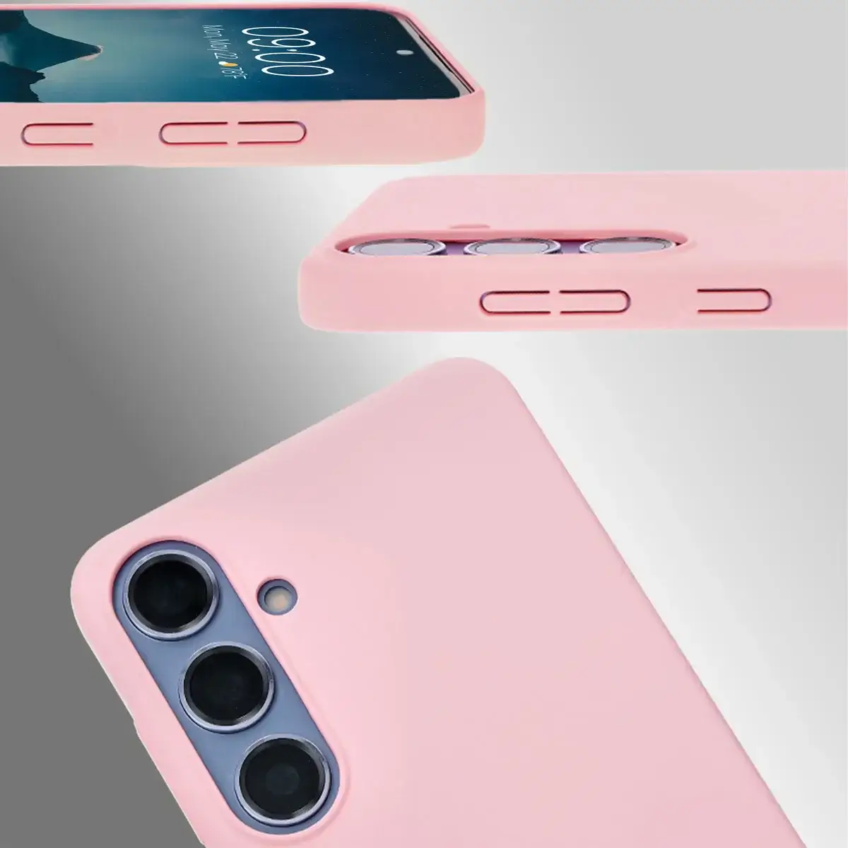 Handyhülle für Galaxy S24 Plus, Bizon Case Lupka, Rosa - Image 4
