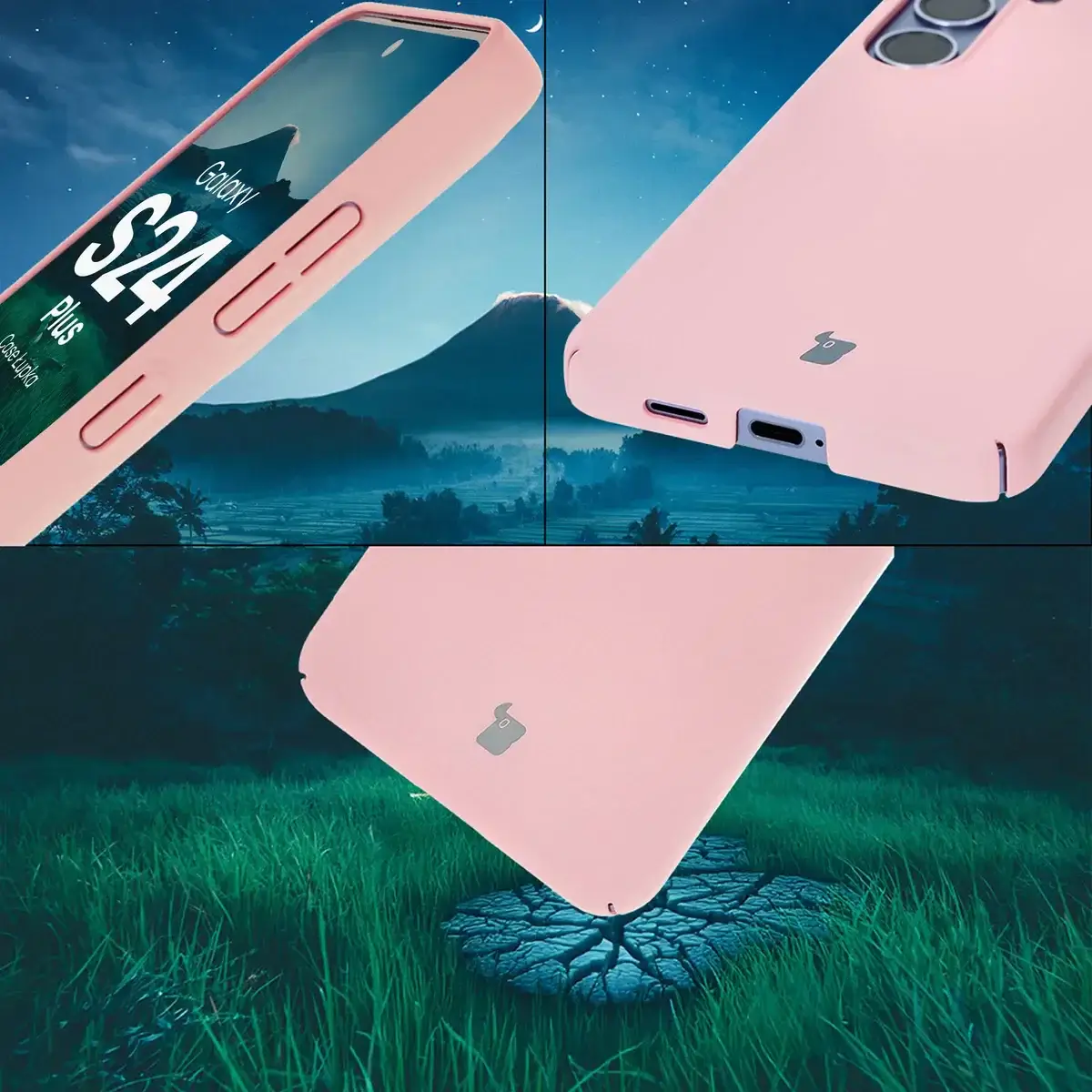 Handyhülle für Galaxy S24 Plus, Bizon Case Lupka, Rosa - Image 5