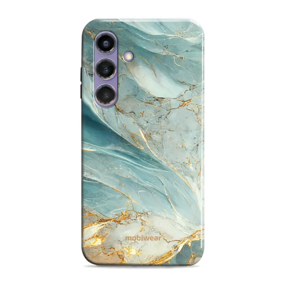 Handyhülle für Galaxy S24 Plus, Mobiwear Elite Pro, Adern des Azur