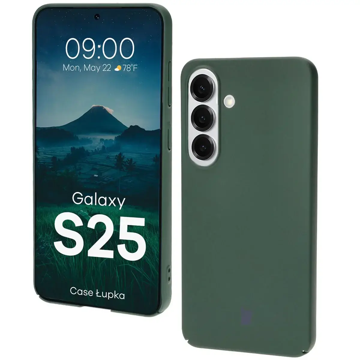 Handyhülle für Galaxy S25, Bizon Case Lupka, Grün