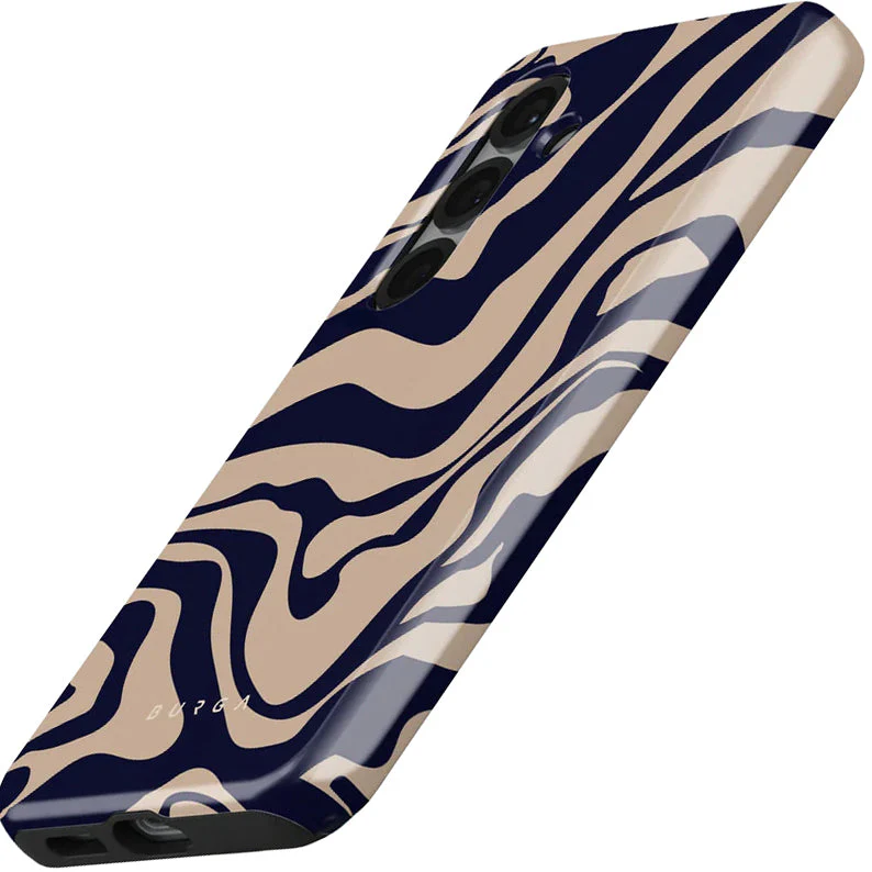 Handyhülle für Galaxy S25, Burga Vigilant Tough, Beige und marineblau - Image 6