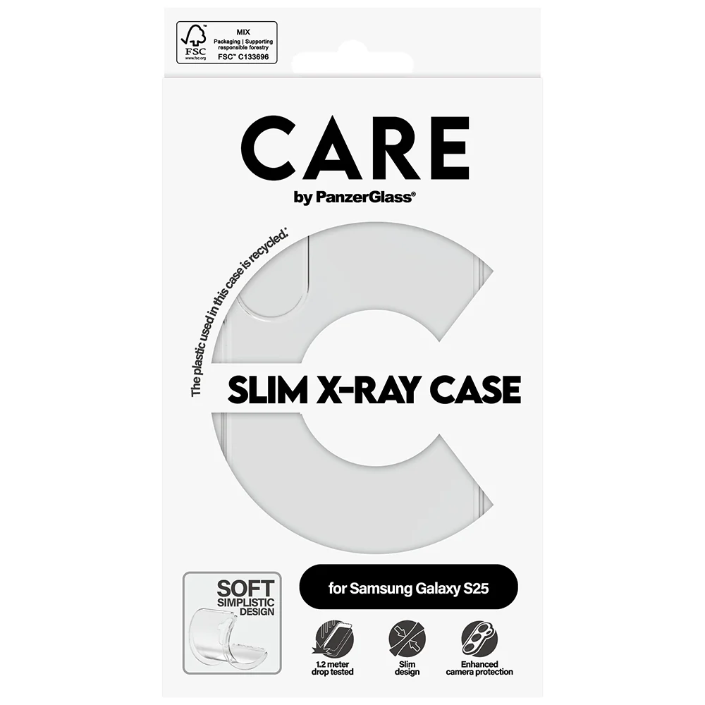 Handyhülle für Galaxy S25, CARE by PanzerGlass Fashion X-Ray, Transparent - Image 2