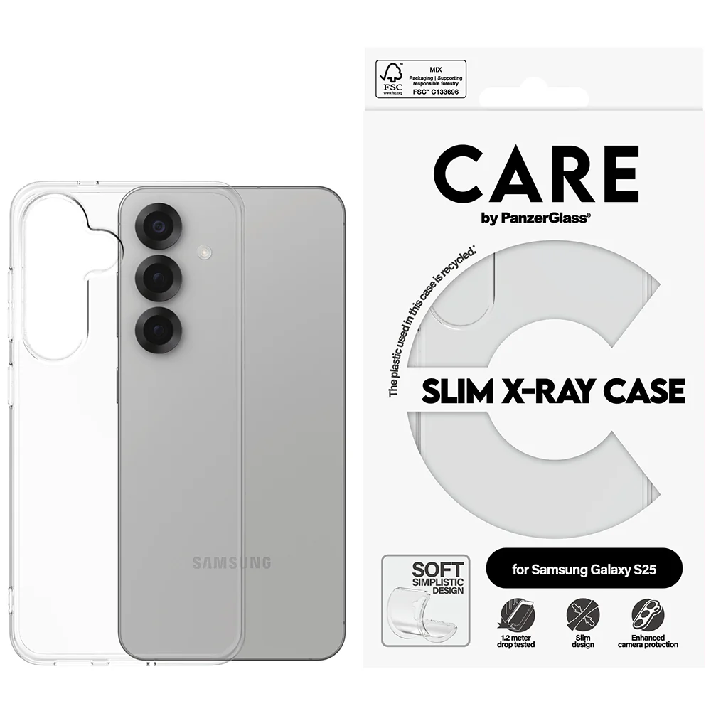 Handyhülle für Galaxy S25, CARE by PanzerGlass Fashion X-Ray, Transparent - Image 5