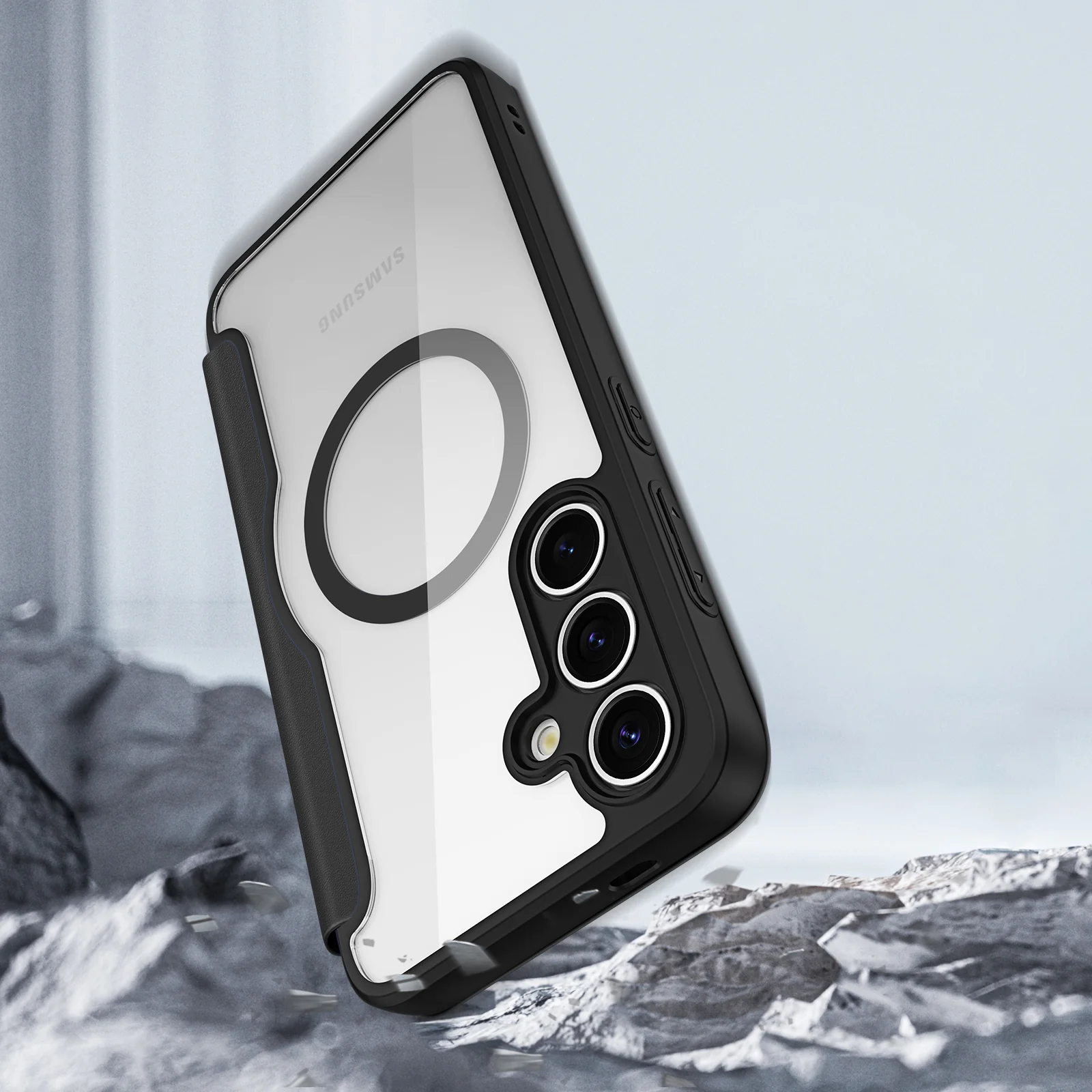 Handyhülle für Galaxy S25, Dux Ducis Skin X Pro Magnetic mit MagSafe, Schwarz - Image 11