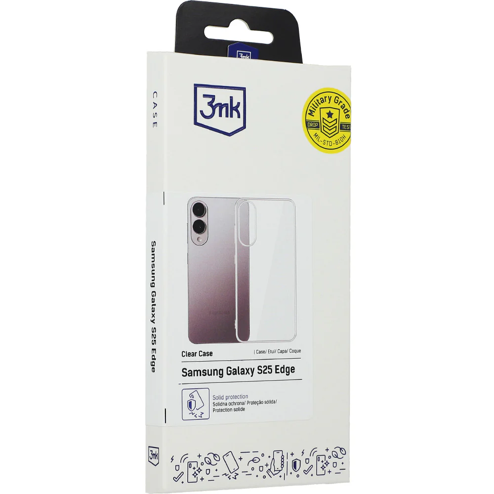 Handyhülle für Galaxy S25 Edge, 3mk Clear Case, Transparent - Image 6