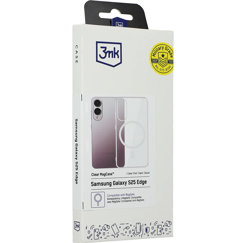 Handyhülle für Galaxy S25 Edge, 3mk Clear MagCase mit MagSafe, Transparent - Image 11
