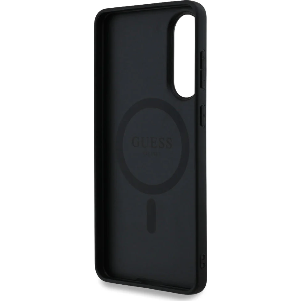 Handyhülle für Galaxy S25 Edge, Guess Hardcase 4G Ring Classic Logo MagSafe, Schwarz - Image 7