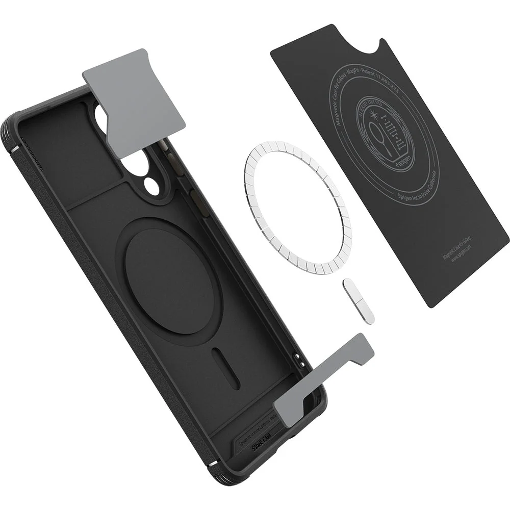 Handyhülle für Galaxy S25 Edge, Spigen Core Armor Mag mit MagSafe, Schwarz - Image 3