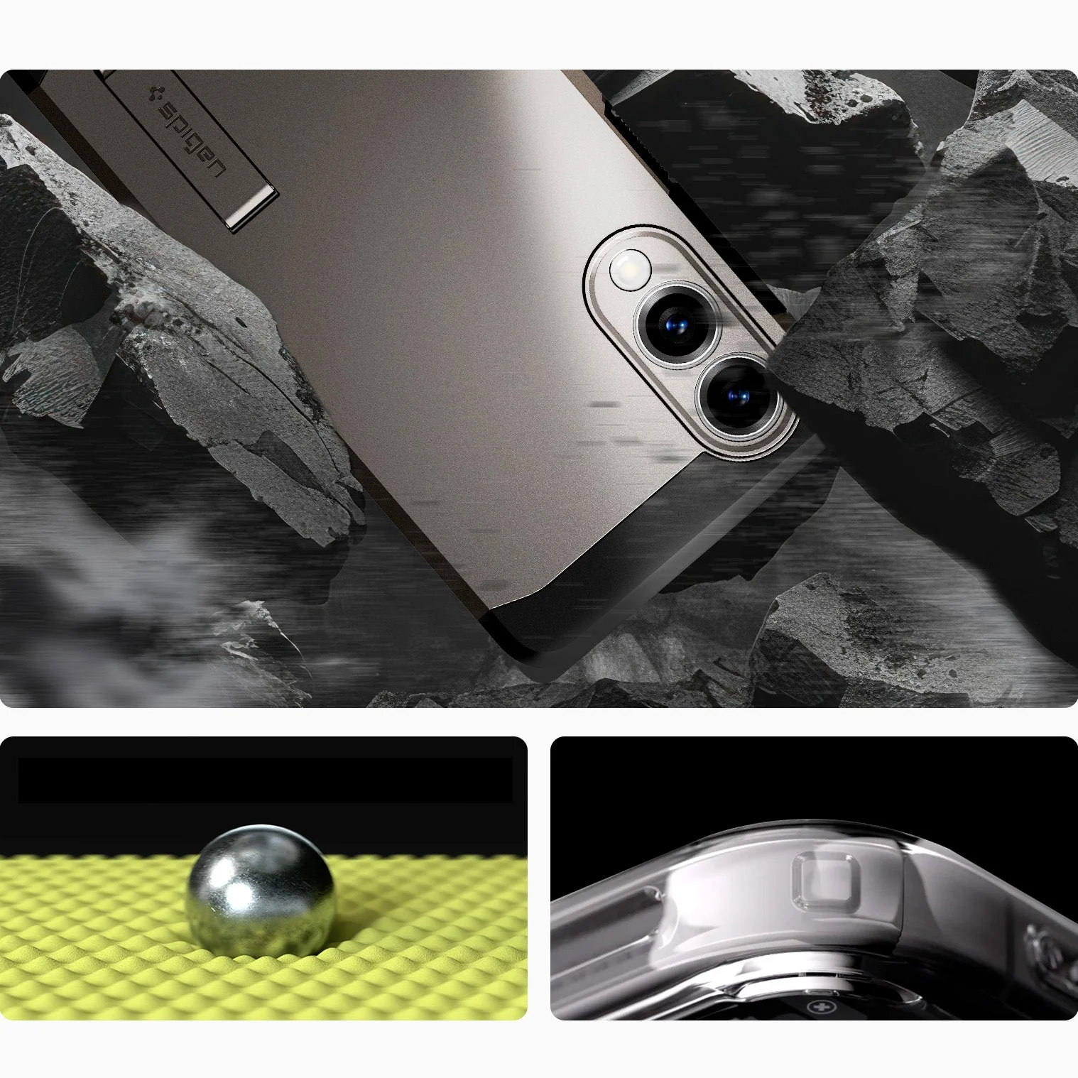 Handyhülle für Galaxy S25 Edge, Spigen Tough Armor Mag mit MagSafe, Rotguss - Image 2