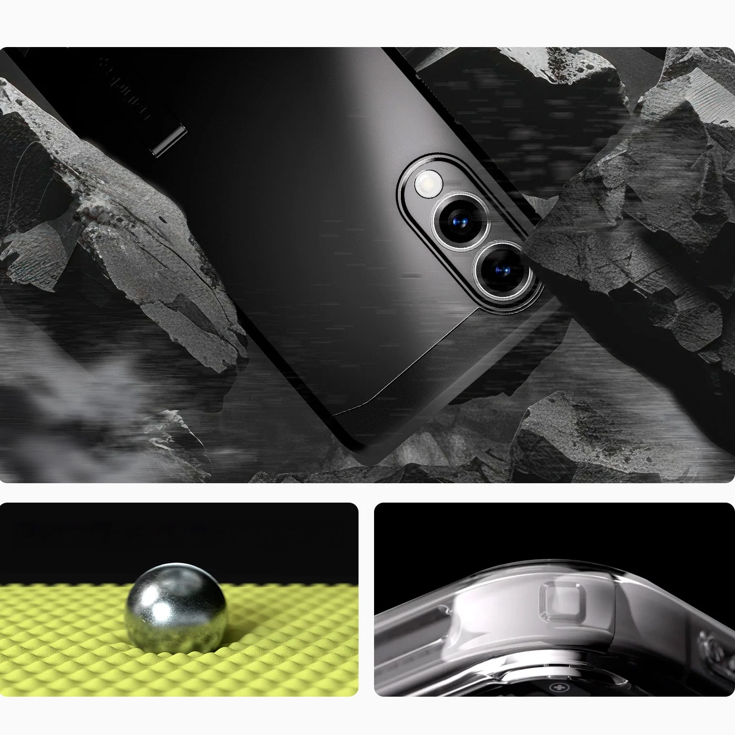 Handyhülle für Galaxy S25 Edge, Spigen Tough Armor Mag mit MagSafe, Schwarz - Image 2