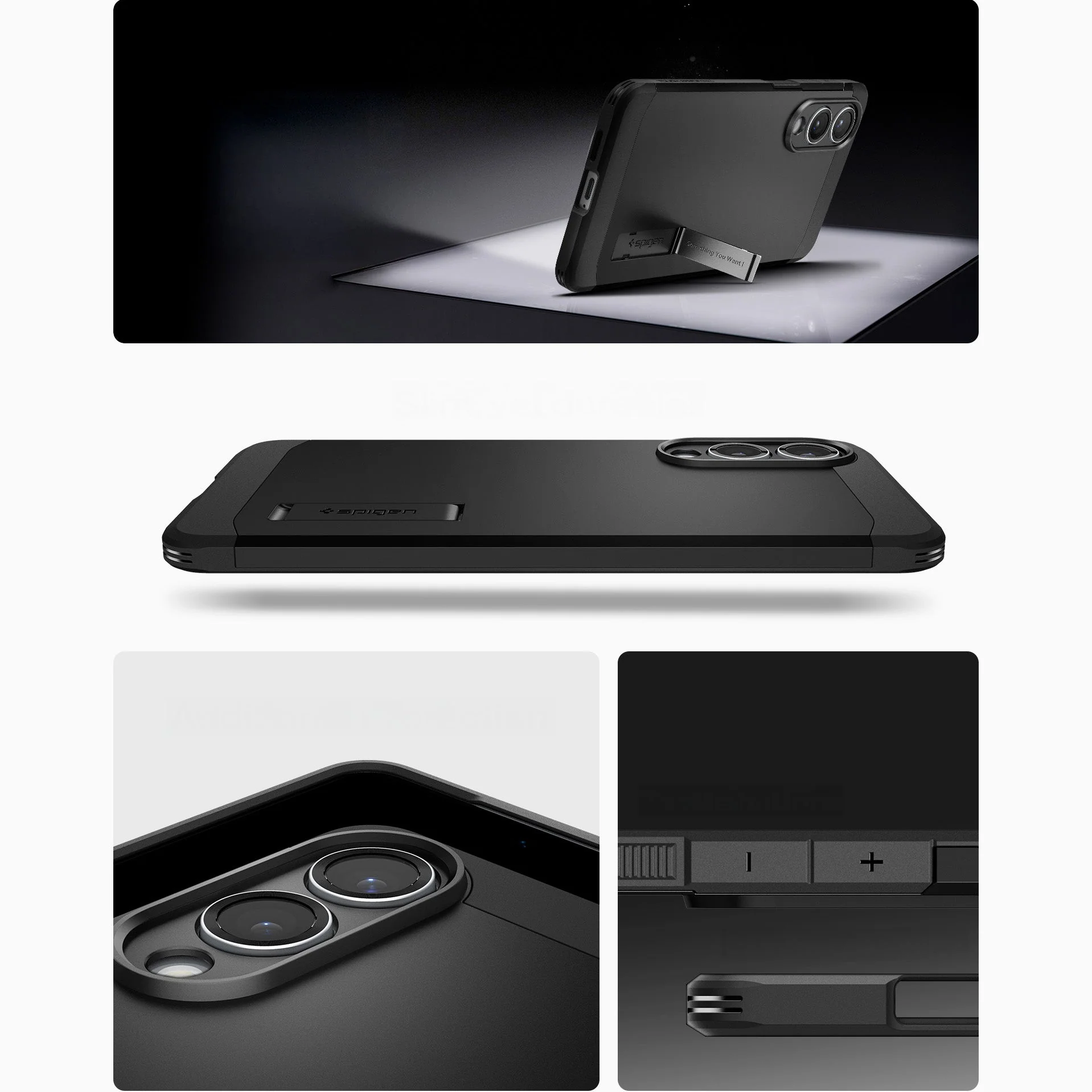 Handyhülle für Galaxy S25 Edge, Spigen Tough Armor Mag mit MagSafe, Schwarz - Image 5