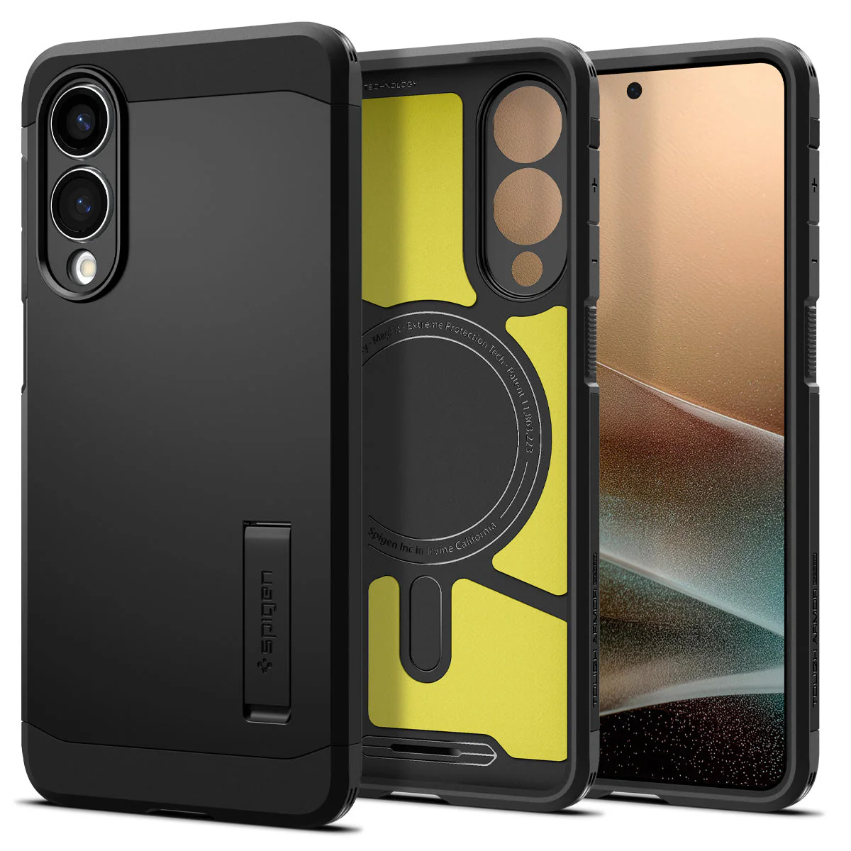 Handyhülle für Galaxy S25 Edge, Spigen Tough Armor Mag mit MagSafe, Schwarz - Image 8