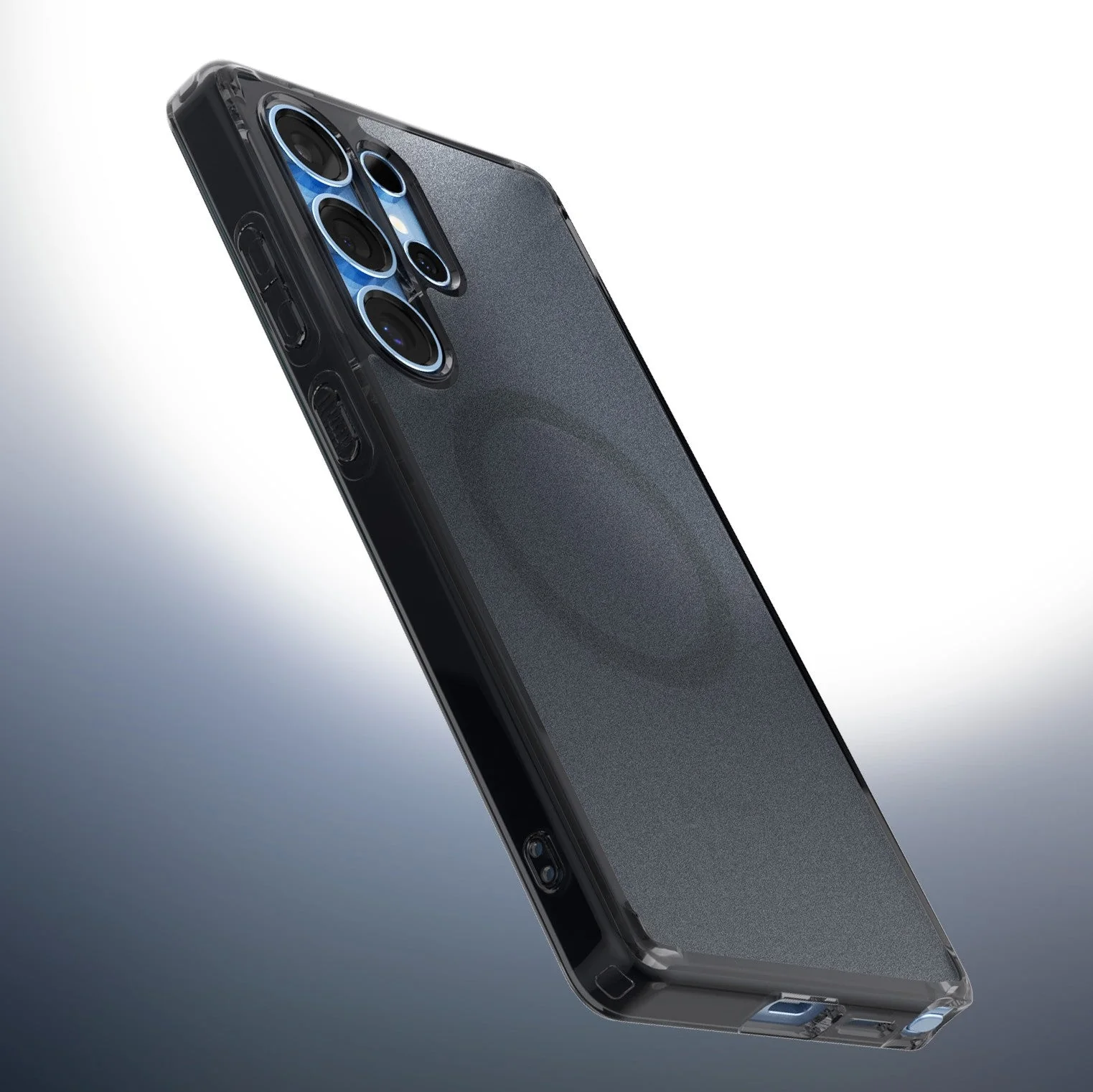 Handyhülle für Galaxy S25 Edge, Spigen Ultra Hybrid Mag mit MagSafe, Durchscheinend-Schwarz - Image 3
