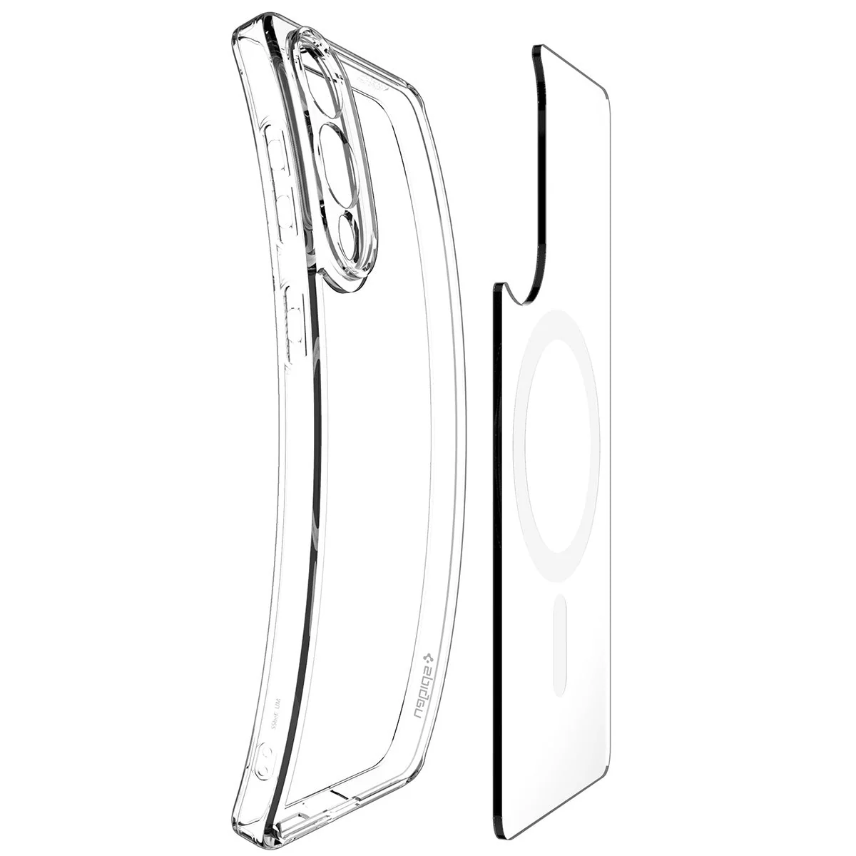 Handyhülle für Galaxy S25 Edge, Spigen Ultra Hybrid Mag mit MagSafe, Transparent-Weiß - Image 12