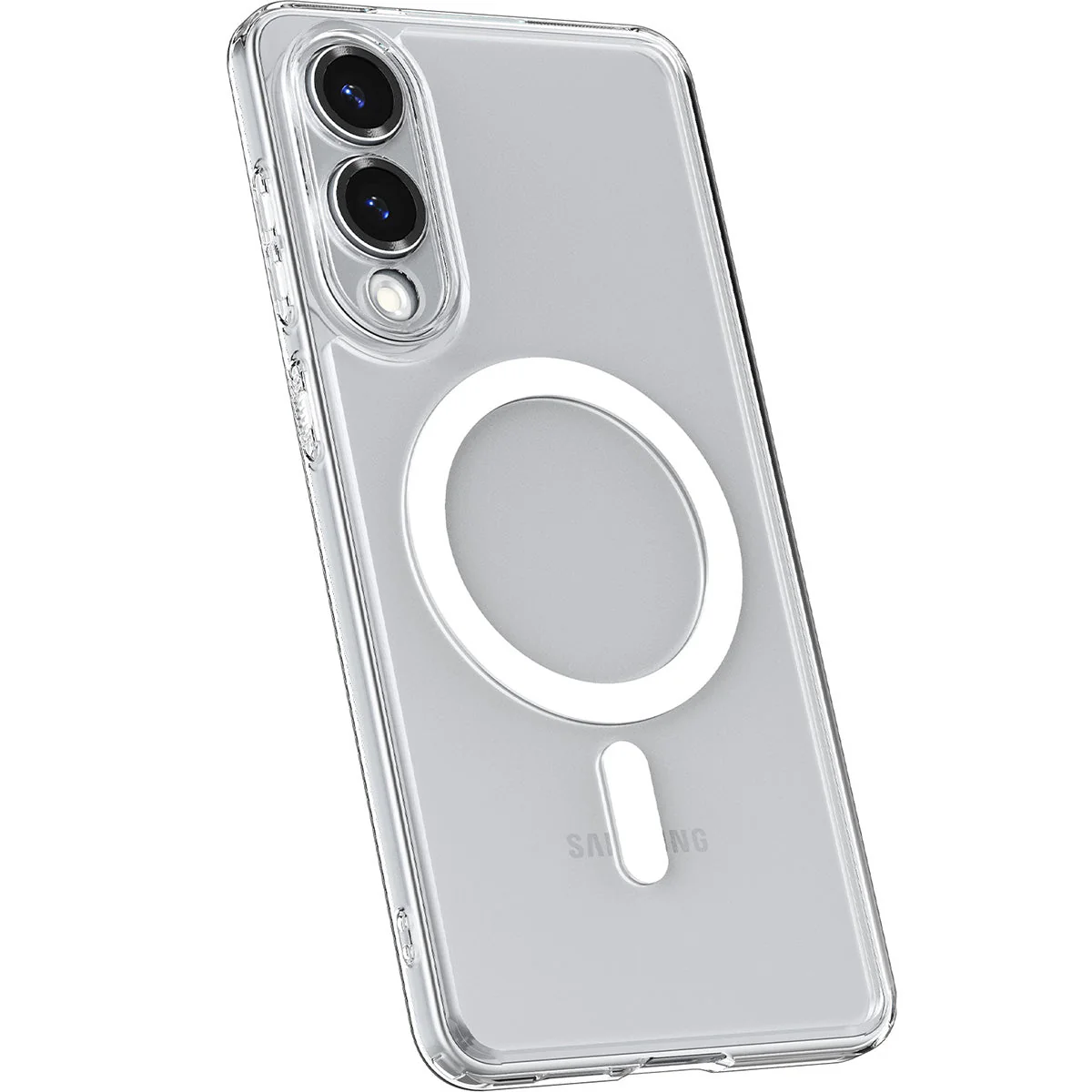 Handyhülle für Galaxy S25 Edge, Spigen Ultra Hybrid Mag mit MagSafe, Transparent-Weiß - Image 7