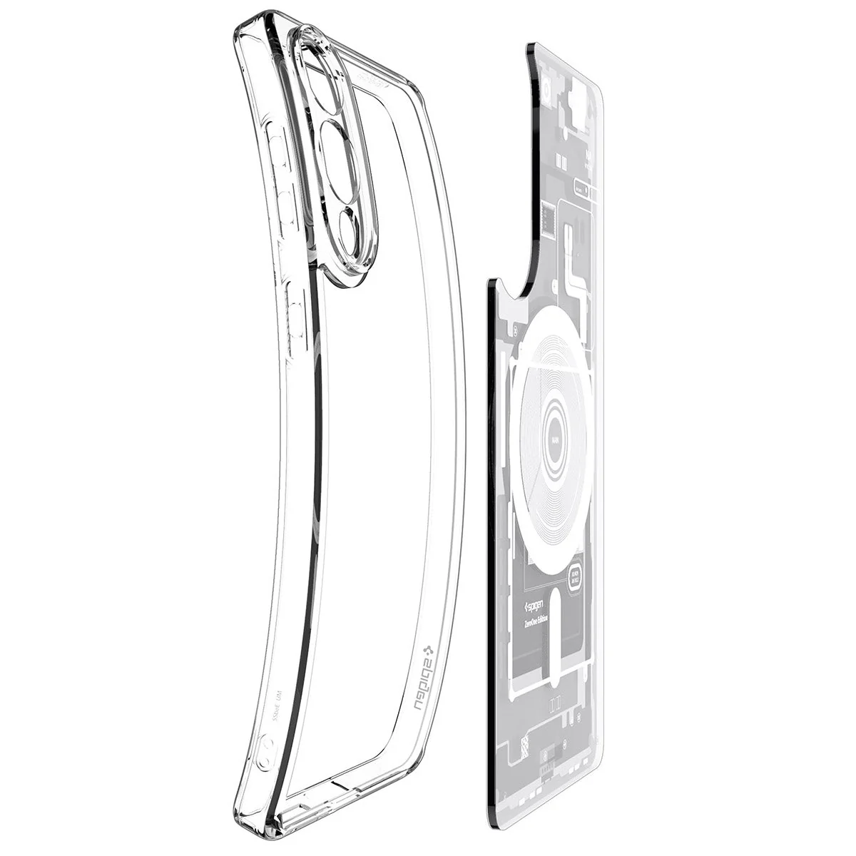 Handyhülle für Galaxy S25 Edge, Spigen Ultra Hybrid Mag mit MagSafe, Weiß-Grau (Zero One) - Image 12