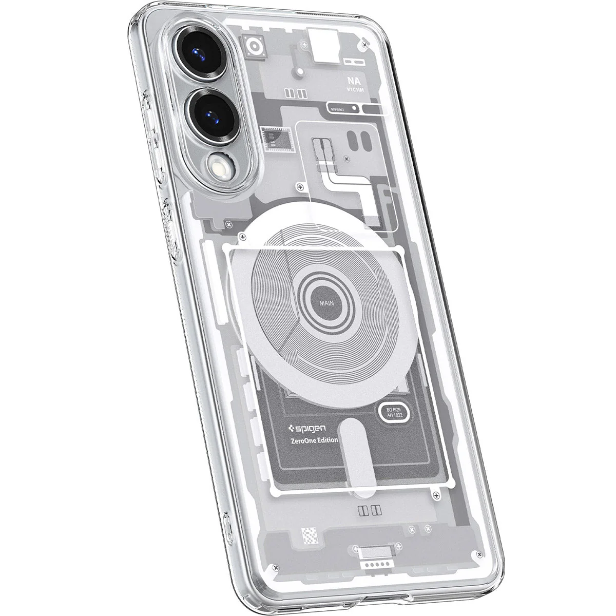 Handyhülle für Galaxy S25 Edge, Spigen Ultra Hybrid Mag mit MagSafe, Weiß-Grau (Zero One) - Image 7