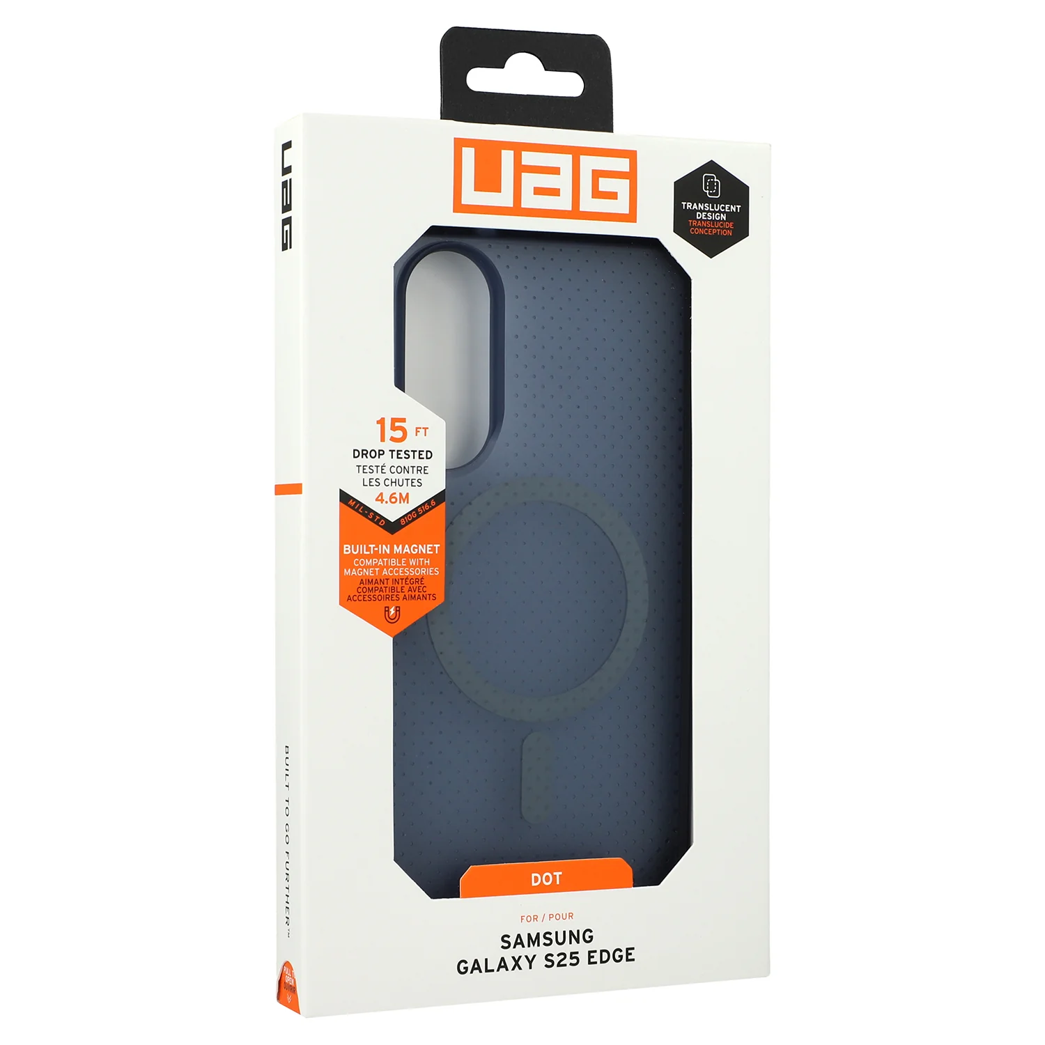 Handyhülle für Galaxy S25 Edge, Urban Armor Gear Dot Magnet, Transluzentes Marineblau - Image 16
