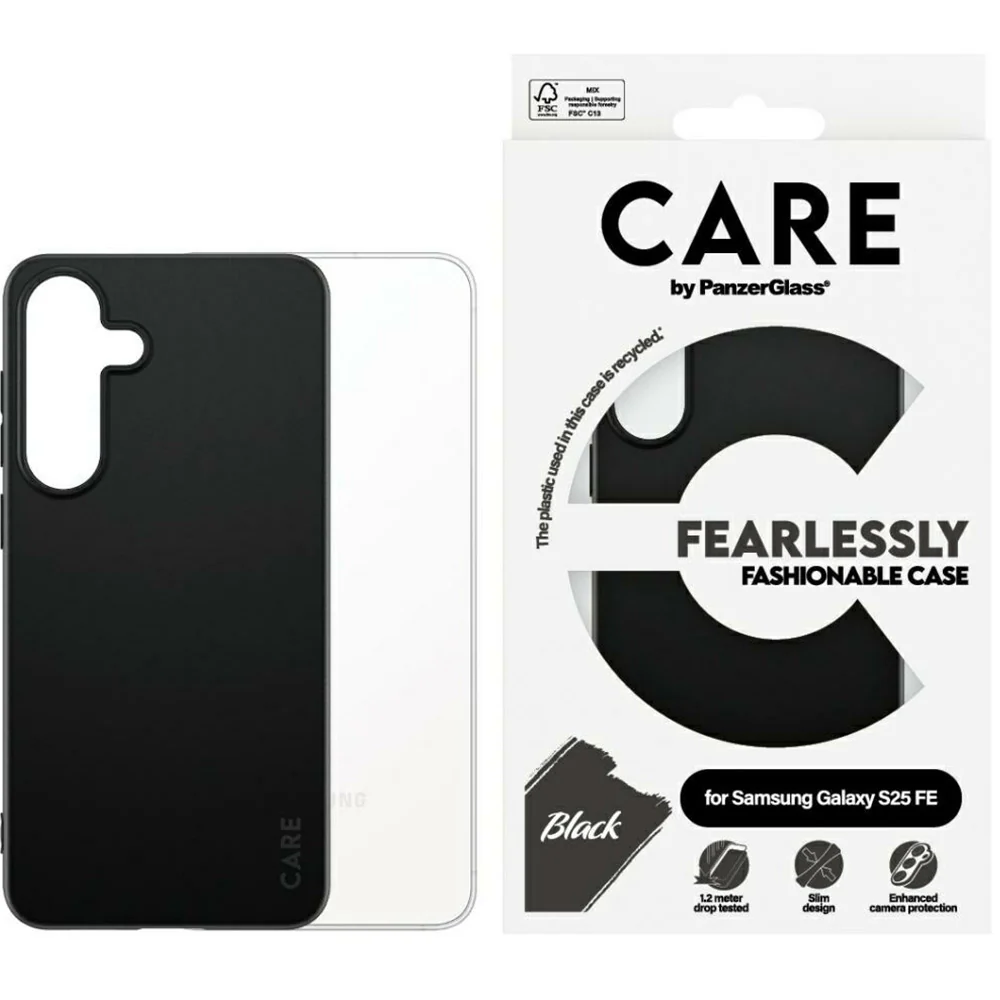 Handyhülle für Galaxy S25 FE, CARE by PanzerGlass Fashion, Schwarz - Image 2