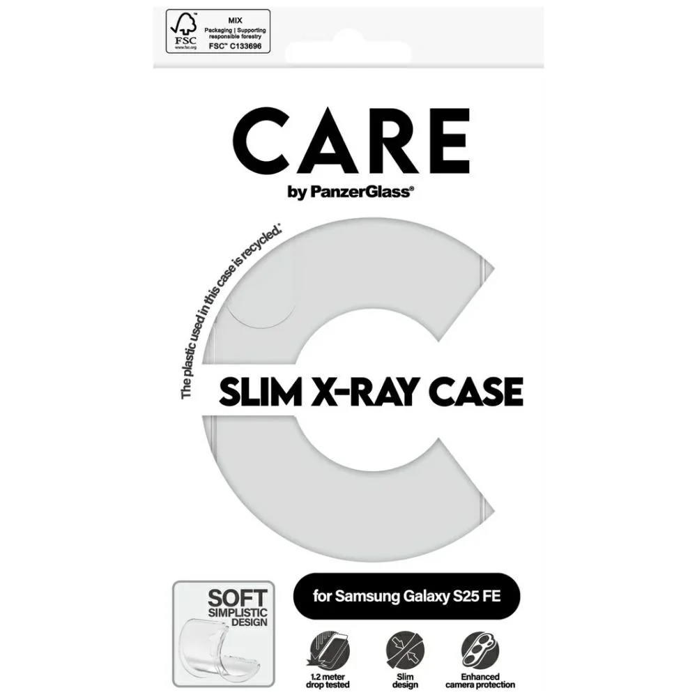 Handyhülle für Galaxy S25 FE, CARE by PanzerGlass Fashion X-Ray, Transparent - Image 4